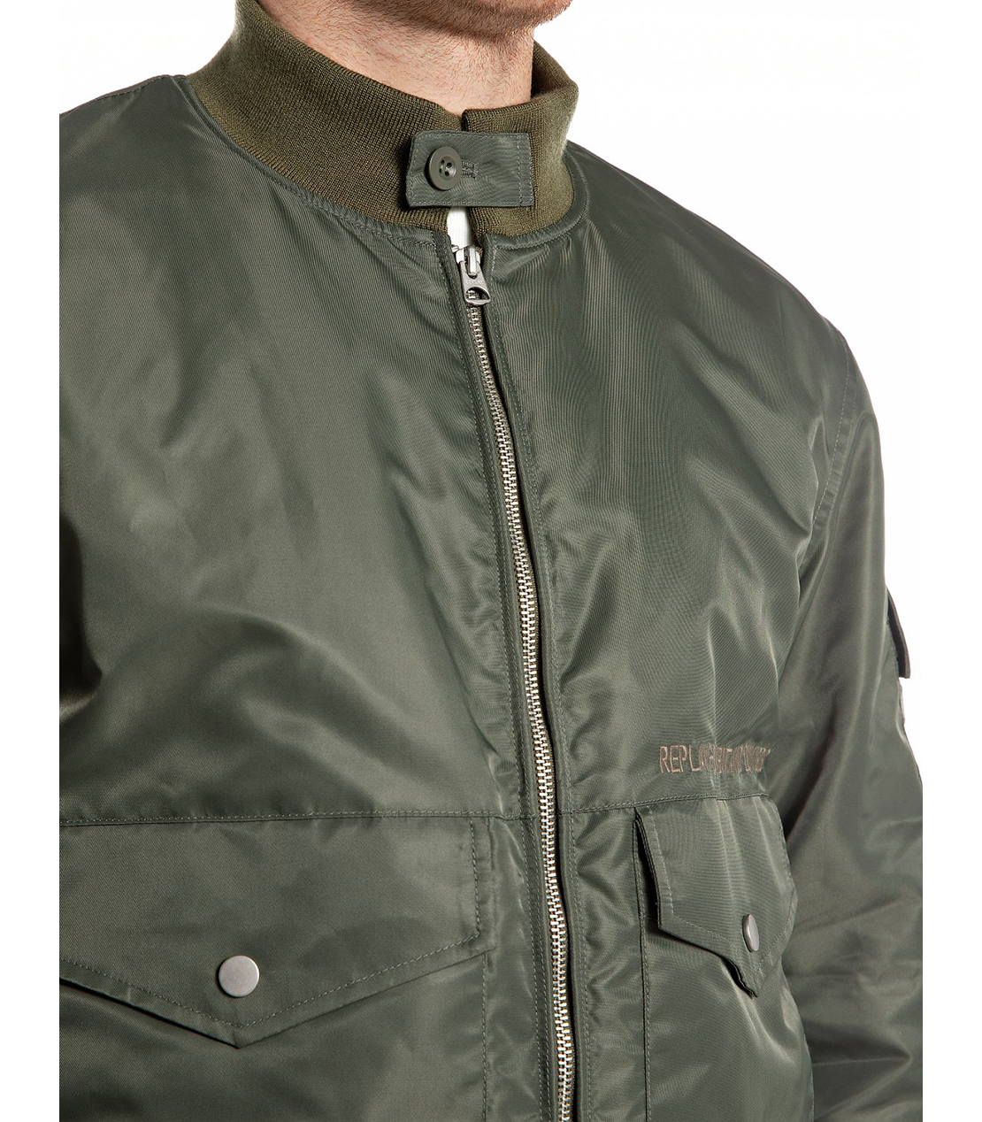 リサイクルナイロンライダージャケット 詳細画像 アーミーグリーン 3